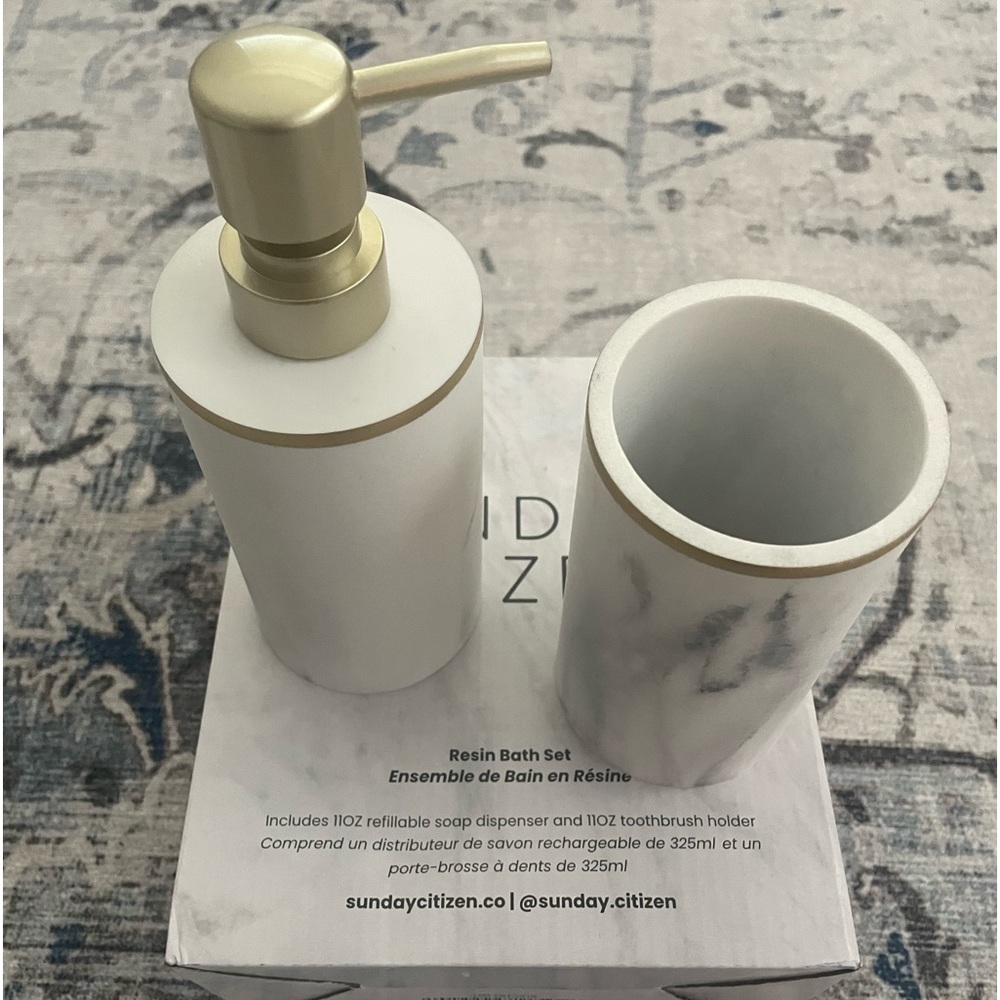 Sunday Citizen Soap Dispenser and Toothbrush Holder